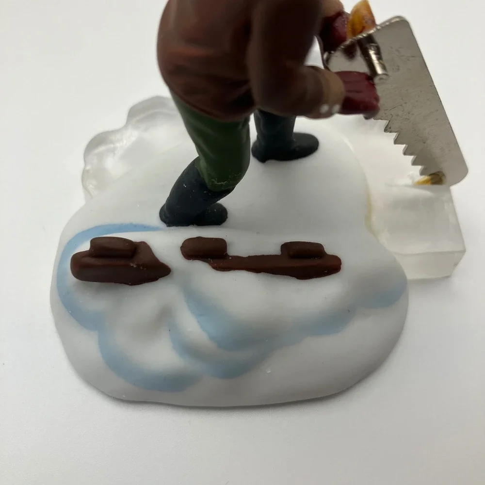 Dept 56 Heritage Village Blue Star Ice Harvesters Set of 2 Figurines Retired VTG